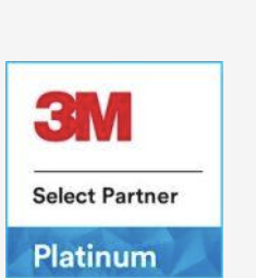 3M Select Partner Platinum tier certification badge