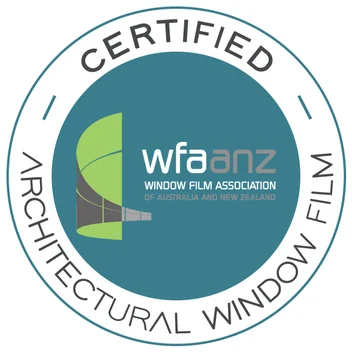 WFAANZ Certified Architectural Window Film Association of Australia and New Zealand badge