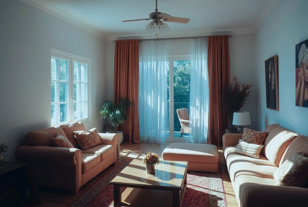 With premium 3M window film, comfortable filtered light