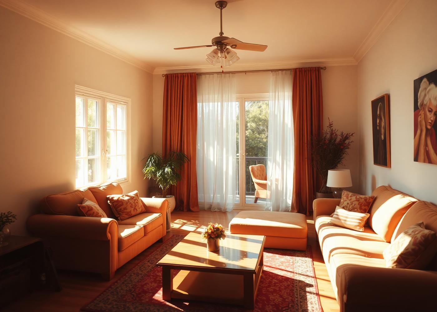Without window film, harsh sun and glare